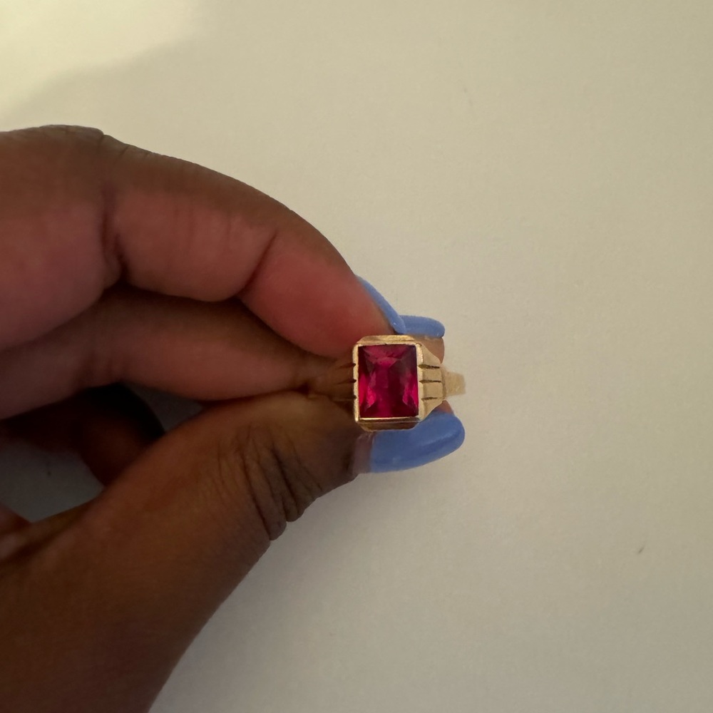 14k Gold Ruby Ring - image 1